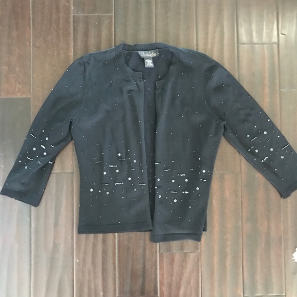 Nicole Miller Beaded Cardigan Set Size Large - Picture 5 of 7